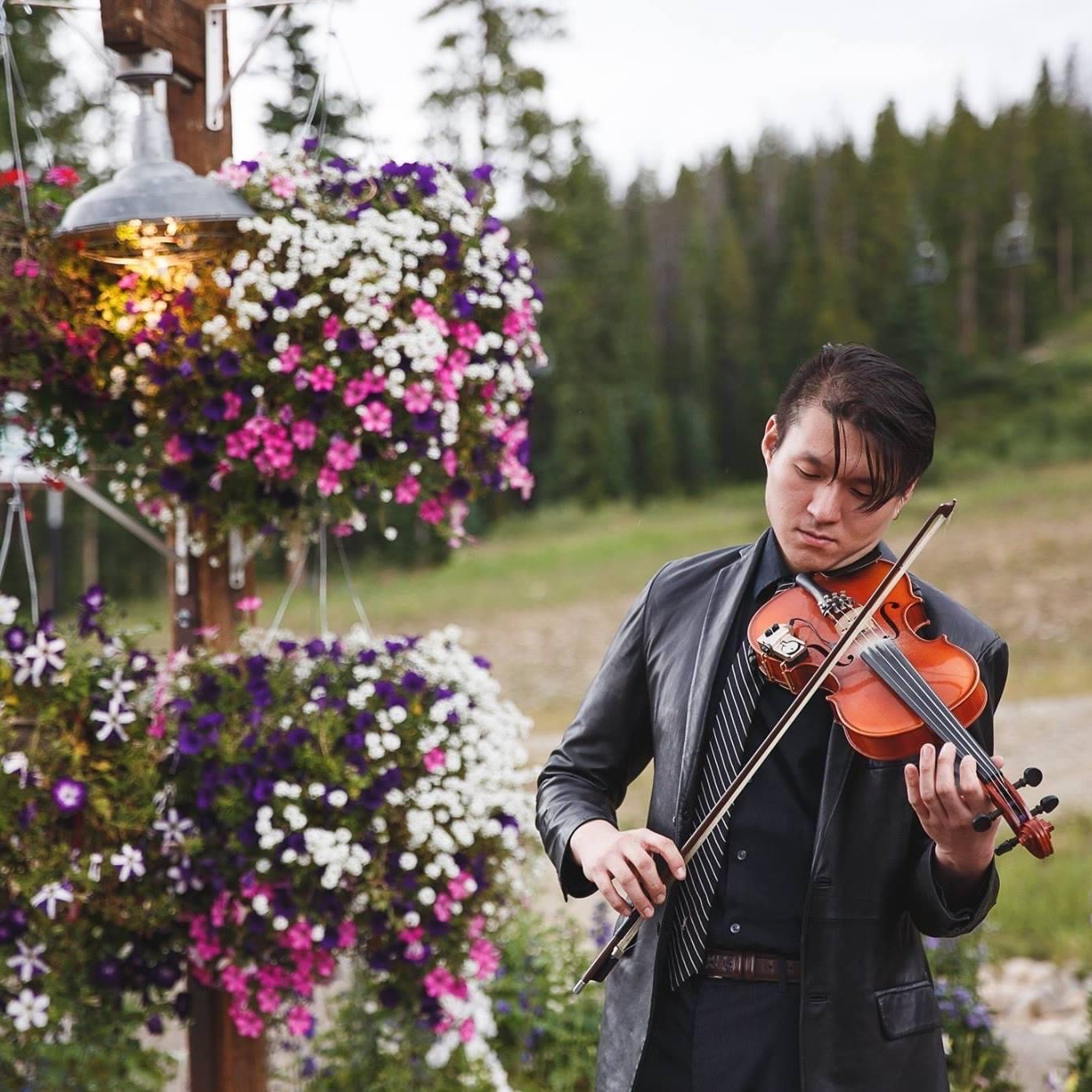 Josh playing violin